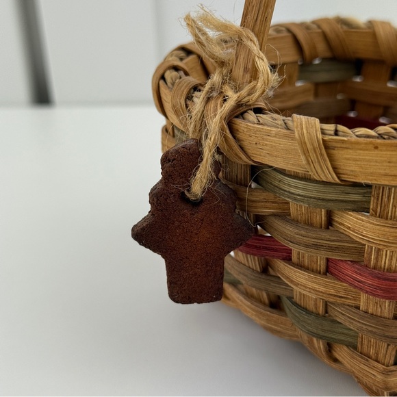 Vintage Miniature Basket Farmhouse Primitive Christmas Folk Art Country Decor! - Picture 8 of 16
